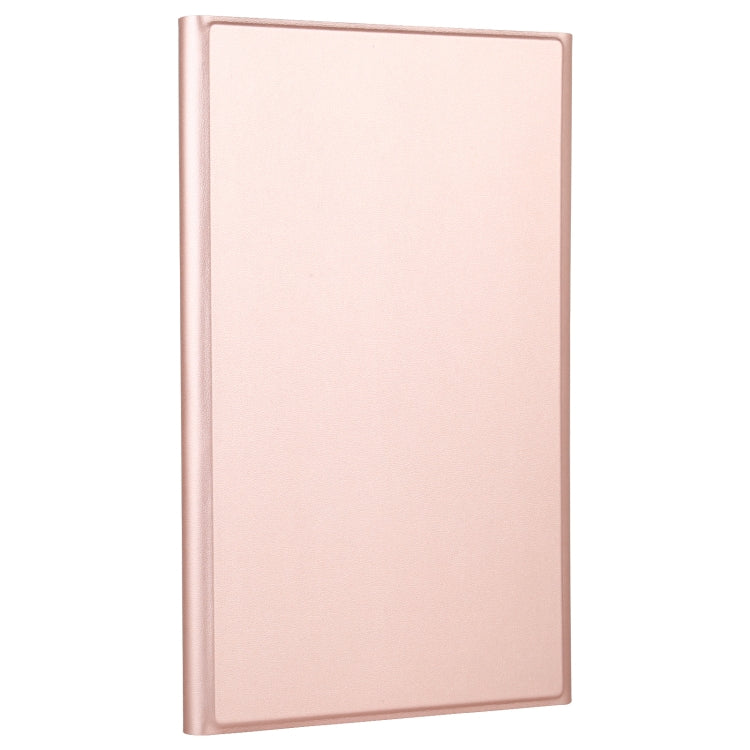 AM10S Detachable Bluetooth Backlight Keyboard Ultrathin Horizontal Flip Leather Tablet Case with Holder for Lenovo M10 Plus 10.3 inch X606F(Rose Gold)