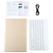 A500S Detachable Bluetooth Backlight Keyboard Ultrathin Horizontal Flip Leather Tablet Case with Holder for Samsung Galaxy Tab A7 10.4 (2020) T500 / T505(Gold)