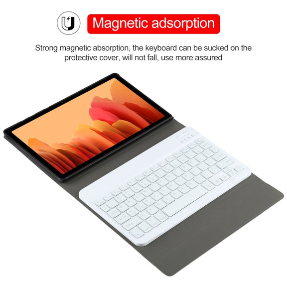 A500S Detachable Bluetooth Backlight Keyboard Ultrathin Horizontal Flip Leather Tablet Case with Holder for Samsung Galaxy Tab A7 10.4 (2020) T500 / T505(Gold)