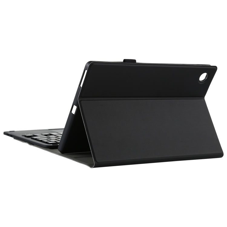 AM10-A Detachable Bluetooth Backlight Keyboard Ultrathin Horizontal Flip Leather Tablet Case with Touchpad & Holder for Lenovo M10 Plus 10.3 inch X606F(Black)