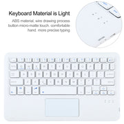 AM10-A Detachable Bluetooth Backlight Keyboard Ultrathin Horizontal Flip Leather Tablet Case with Touchpad & Holder for Lenovo M10 Plus 10.3 inch X606F(Gold)