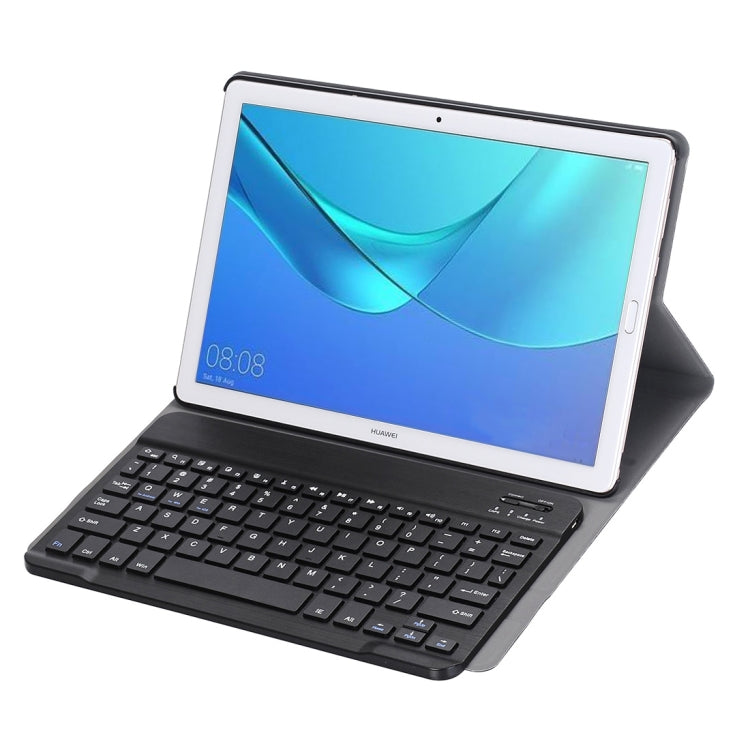 Detachable Bluetooth Keyboard Ultrathin Horizontal Flip Leather Tablet Case for Huawei MediaPad M5 / M5 Pro 10.8 inch, with Holder(Black)