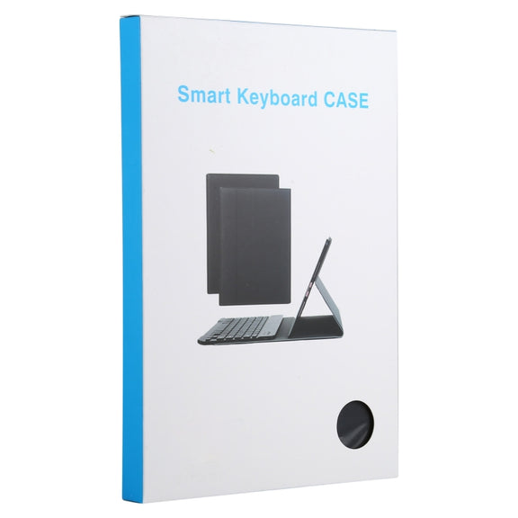 AM12 2 in 1 Removable Bluetooth Keyboard + Protective Leather Tablet Case with Holder for Lenovo Tab P11 (Tab-J606F)(Black)