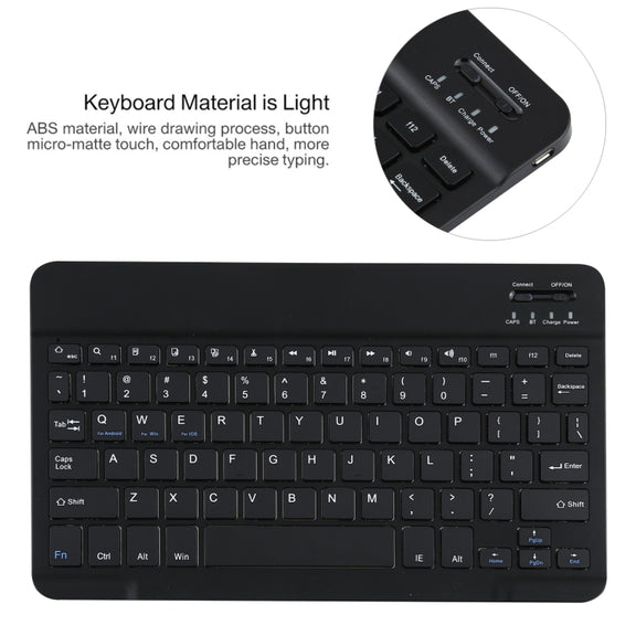 AM12 2 in 1 Removable Bluetooth Keyboard + Protective Leather Tablet Case with Holder for Lenovo Tab P11 (Tab-J606F)(Black)