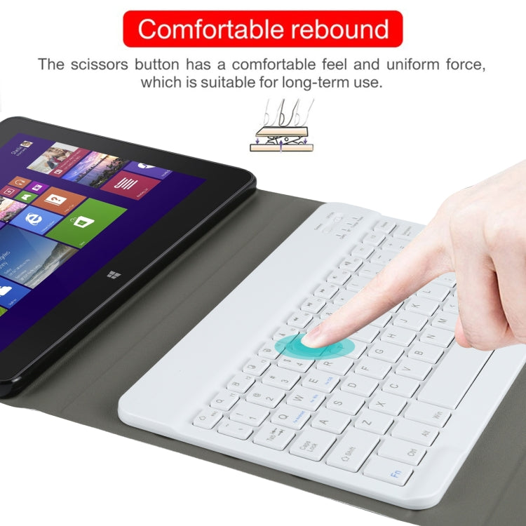 AM12 2 in 1 Removable Bluetooth Keyboard + Protective Leather Tablet Case with Holder for Lenovo Tab P11 (Tab-J606F)(Gold)