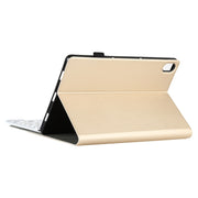 AM12 2 in 1 Removable Bluetooth Keyboard + Protective Leather Tablet Case with Holder for Lenovo Tab P11 (Tab-J606F)(Gold)