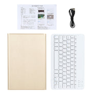 AM12 2 in 1 Removable Bluetooth Keyboard + Protective Leather Tablet Case with Holder for Lenovo Tab P11 (Tab-J606F)(Gold)