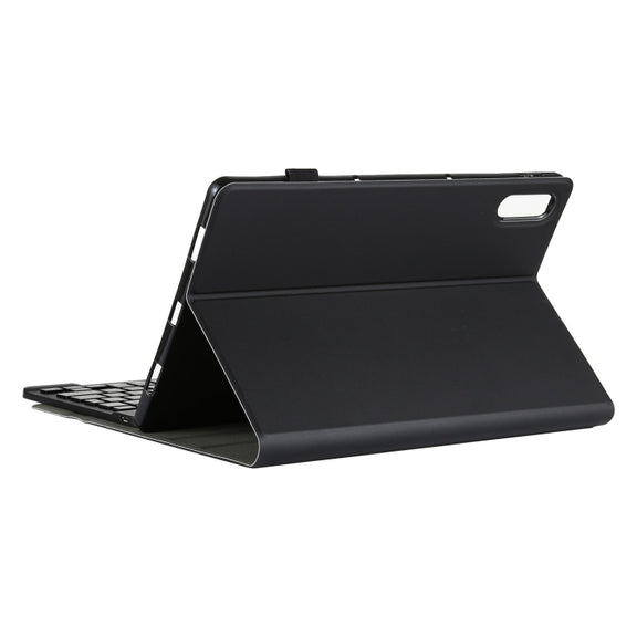 AM13 2 in 1 Removable Bluetooth Keyboard + Protective Leather Tablet Case with Holder for Lenovo Tab P11 Pro (TB-XJ706F)(Black)
