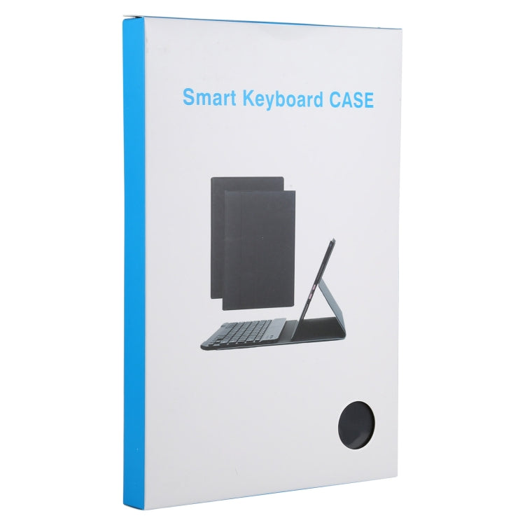 AM13 2 in 1 Removable Bluetooth Keyboard + Protective Leather Tablet Case with Holder for Lenovo Tab P11 Pro (TB-XJ706F)(Black)