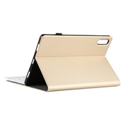 AM13 2 in 1 Removable Bluetooth Keyboard + Protective Leather Tablet Case with Holder for Lenovo Tab P11 Pro (TB-XJ706F)(Gold)