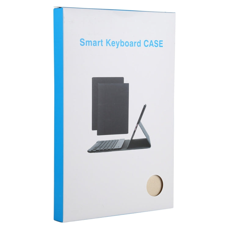AM13 2 in 1 Removable Bluetooth Keyboard + Protective Leather Tablet Case with Holder for Lenovo Tab P11 Pro (TB-XJ706F)(Gold)