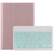 DY-M10ReL-S 2 in 1 Removable Bluetooth Keyboard + Protective Leather Tablet Case with Backlight & Holder for Lenovo Tab M10 FHD REL(Rose Gold) - Lenovo Keyboard by PMC TechLife | Online Shopping South Africa | PMC TechLife