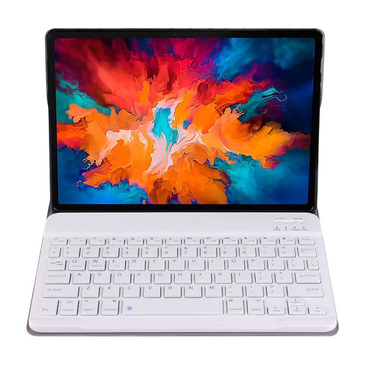 DY-E10 2 in 1 Removable Bluetooth Keyboard + Protective Leather Tablet Case with Holder for Lenovo Tab E10(Rose Gold)