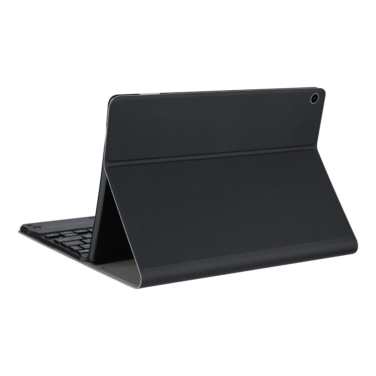 DY-M10ReL-C 2 in 1 Removable Bluetooth Keyboard + Protective Leather Tablet Case with Touchpad & Holder for Lenovo Tab M10 FHD REL(Black)