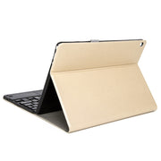 DY-M10ReL-C 2 in 1 Removable Bluetooth Keyboard + Protective Leather Tablet Case with Touchpad & Holder for Lenovo Tab M10 FHD REL(Gold)
