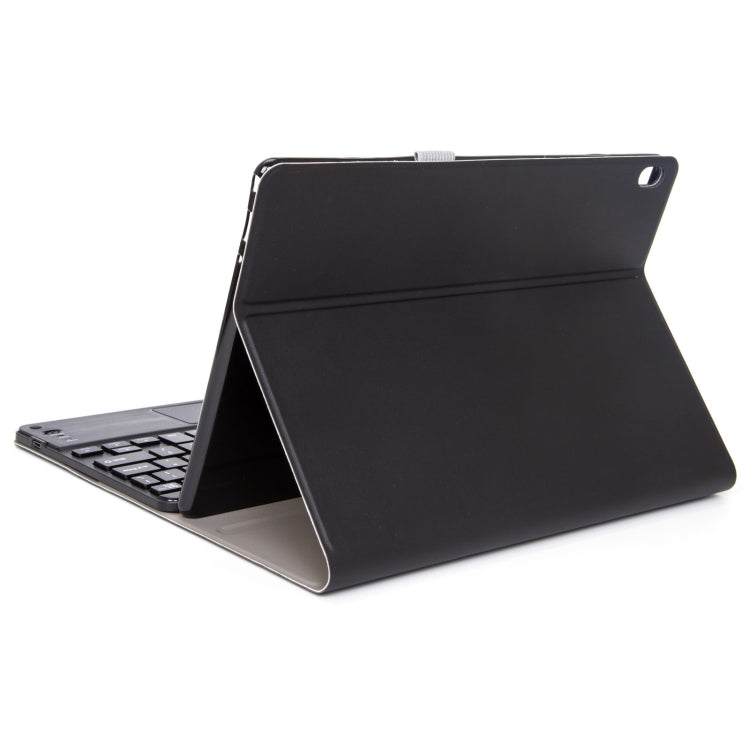 DY-P10-C 2 in 1 Removable Bluetooth Keyboard + Protective Leather Tablet Case with Touchpad & Holder for Lenovo Tab P10 10.1 inch(Black)