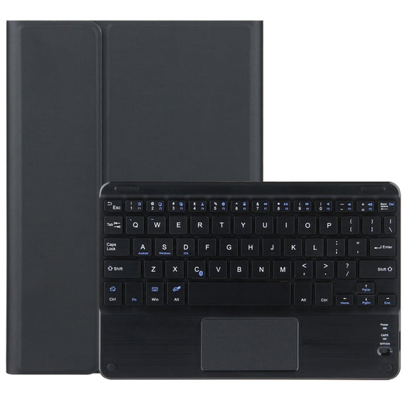 DY-P10-C 2 in 1 Removable Bluetooth Keyboard + Protective Leather Tablet Case with Touchpad & Holder for Lenovo Tab P10 10.1 inch(Black)