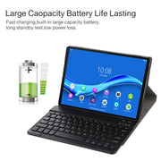 AM10 2 in 1 Removable Bluetooth Keyboard + Protective Leather Tablet Case with Holder for Lenovo M10 FHD Plus 10.3 inch(Black)