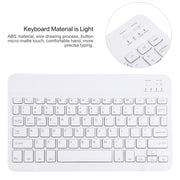 AM10 2 in 1 Removable Bluetooth Keyboard + Protective Leather Tablet Case with Holder for Lenovo M10 FHD Plus 10.3 inch(Gold)