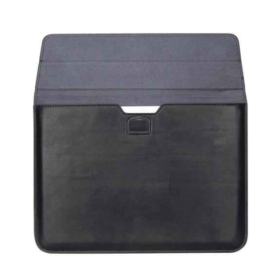 Universal Envelope Style PU Leather Case with Holder for Ultrathin Notebook Tablet PC 15.4 inch, Size: 39x28x1.5cm(Black)