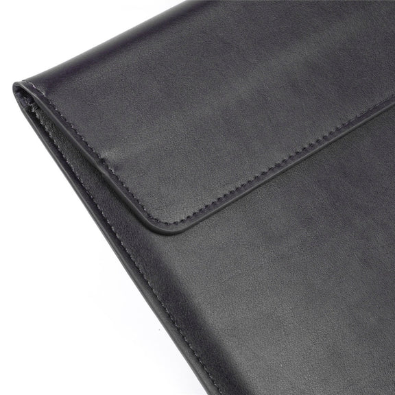 Universal Envelope Style PU Leather Case with Holder for Ultrathin Notebook Tablet PC 15.4 inch, Size: 39x28x1.5cm(Black)