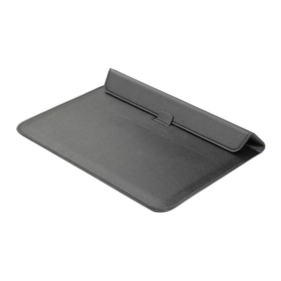Universal Envelope Style PU Leather Case with Holder for Ultrathin Notebook Tablet PC 15.4 inch, Size: 39x28x1.5cm(Black)