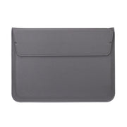 Universal Envelope Style PU Leather Case with Holder for Ultrathin Notebook Tablet PC 15.4 inch, Size: 39x28x1.5cm(Grey)