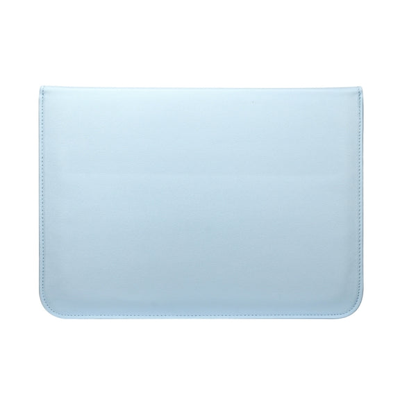 Universal Envelope Style PU Leather Case with Holder for Ultrathin Notebook Tablet PC 15.4 inch, Size: 39x28x1.5cm(Blue)