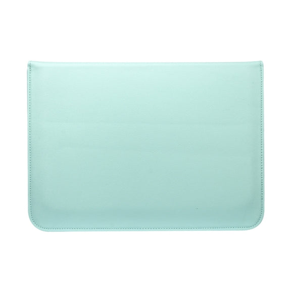 Universal Envelope Style PU Leather Case with Holder for Ultrathin Notebook Tablet PC 15.4 inch, Size: 39x28x1.5cm(Mint Green)