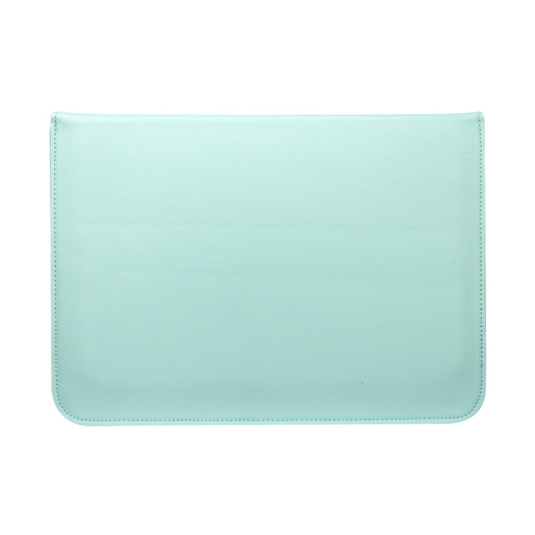 Universal Envelope Style PU Leather Case with Holder for Ultrathin Notebook Tablet PC 15.4 inch, Size: 39x28x1.5cm(Mint Green)