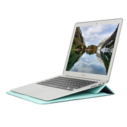 Universal Envelope Style PU Leather Case with Holder for Ultrathin Notebook Tablet PC 15.4 inch, Size: 39x28x1.5cm(Mint Green)