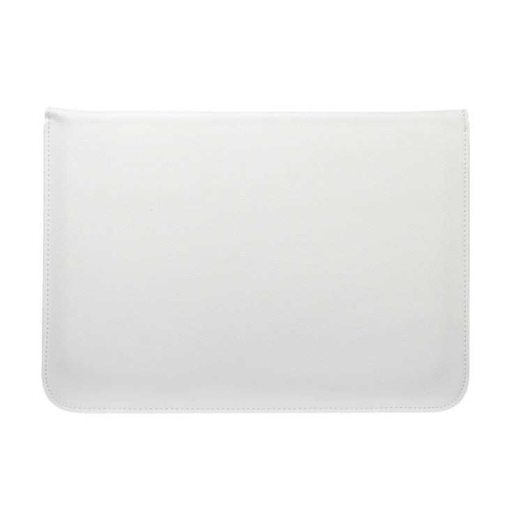 Universal Envelope Style PU Leather Case with Holder for Ultrathin Notebook Tablet PC 15.4 inch, Size: 39x28x1.5cm(White)
