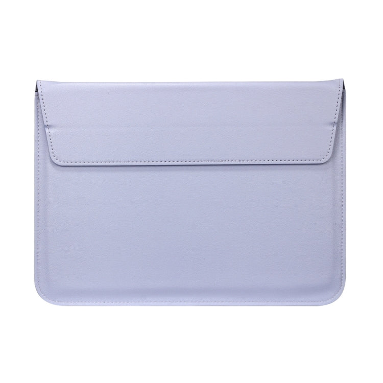 Universal Envelope Style PU Leather Case with Holder for Ultrathin Notebook Tablet PC 13.3 inch, Size: 35x25x1.5cm (Blue Purple)