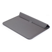 Universal Envelope Style PU Leather Case with Holder for Ultrathin Notebook Tablet PC 13.3 inch, Size: 35x25x1.5cm(Grey)