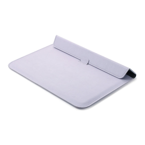 Universal Envelope Style PU Leather Case with Holder for Ultrathin Notebook Tablet PC 13.3 inch, Size: 35x25x1.5cm(Purple)