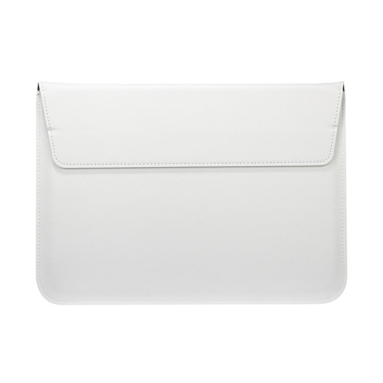 Universal Envelope Style PU Leather Case with Holder for Ultrathin Notebook Tablet PC 13.3 inch, Size: 35x25x1.5cm(White)