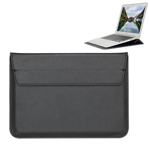 Universal Envelope Style PU Leather Case with Holder for Ultrathin Notebook Tablet PC 11.6 inch, Size: 32.5x21.5x1cm(Black)