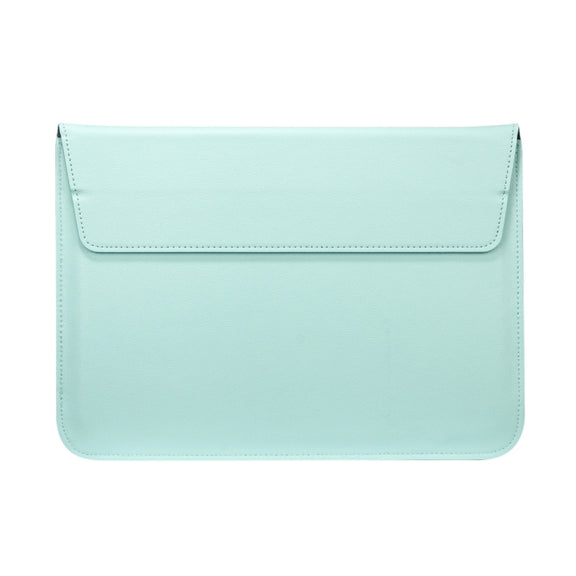 Universal Envelope Style PU Leather Case with Holder for Ultrathin Notebook Tablet PC 11.6 inch, Size: 32.5x21.5x1cm(Mint Green)