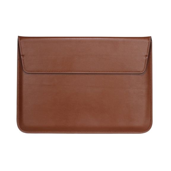 Universal Envelope Style PU Leather Case with Holder for Ultrathin Notebook Tablet PC 11.6 inch, Size: 32.5x21.5x1cm(Brown)