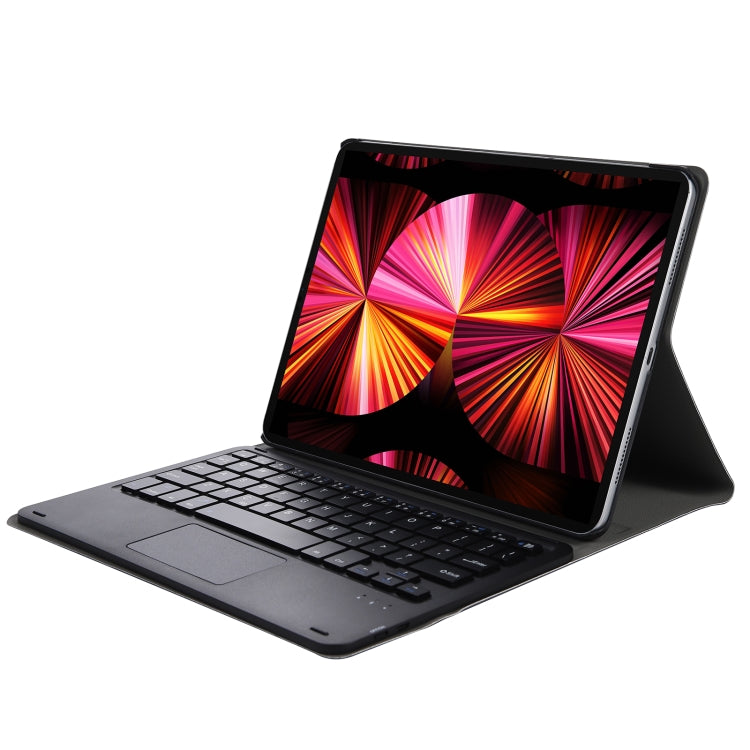 A11-A 2 in 1 Removable Bluetooth Keyboard + Protective Leather Tablet Case with Touchpad & Holder for iPad Pro 11 2022 / 2021 / Air 5 / Air 4(Dark Blue)
