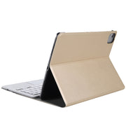 A11-A 2 in 1 Removable Bluetooth Keyboard + Protective Leather Tablet Case with Touchpad & Holder for iPad Pro 11 2021 / 2020 / 2018, iPad Air 2020(Gold)