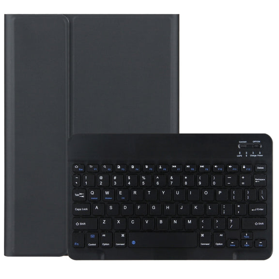 M10 2 in 1 Removable Bluetooth Keyboard + Leather Tablet Case with Holder for Lenovo Tab M10 TB-X505X (Black)