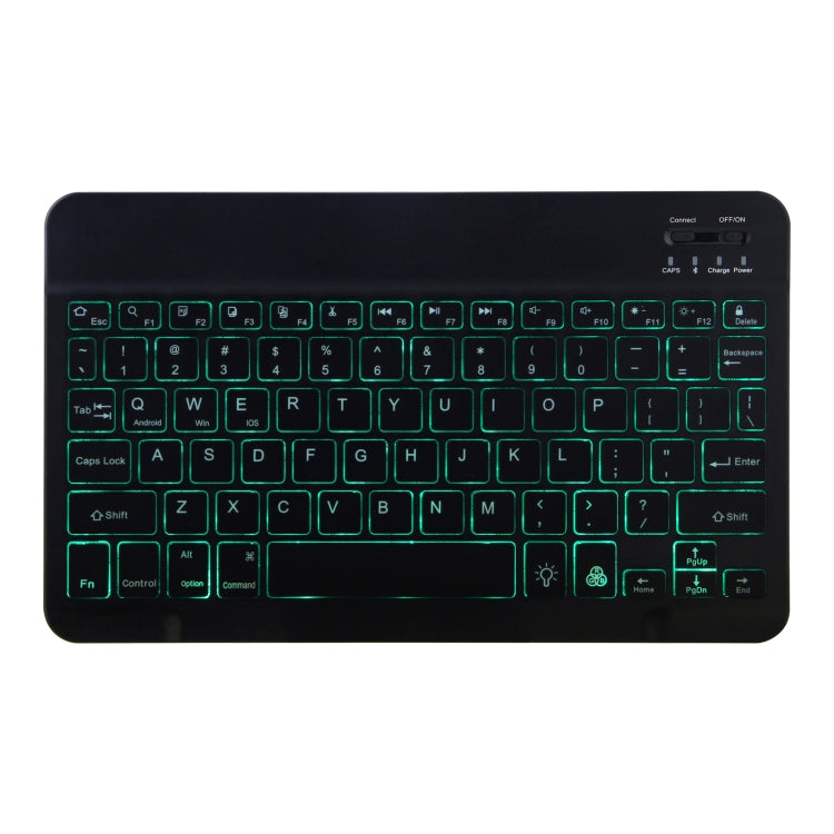 M10S 2 in 1 Removable Bluetooth Keyboard + Leather Tablet Case with Backlight & Holder for Lenovo Tab M10 TB-X505X (Black)