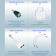 VONETS VAP11S-5G Mini Wireless Bridge 900Mbp WiFi Repeater with 2 Antennas & Fan (White)