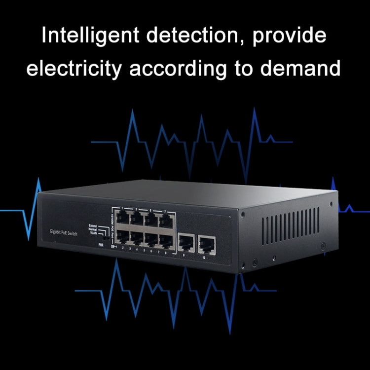 COMFAST CF-SG181P 10 Port Gigabit POE Ethernet Switch 20Gbps Backplane Bandwidth Monitoring