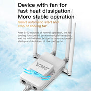 VONETS VAR1200-H 1200Mbps Wireless Bridge External Antenna Dual-Band WiFi Repeater, With DC Adapter Set