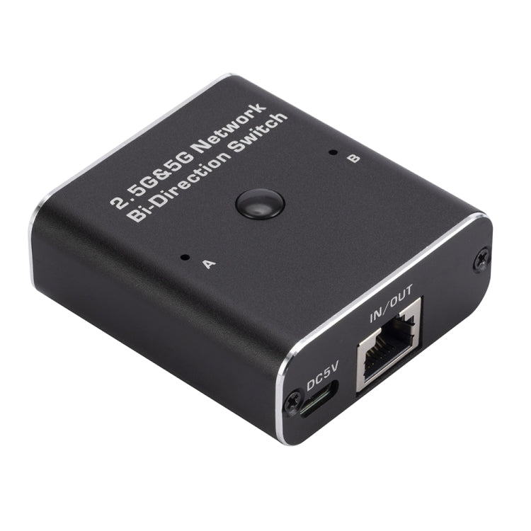 2.4GHz+5GHz RJ45 Network Bi-Direction Switch (Black)
