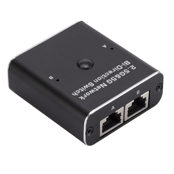 2.4GHz+5GHz RJ45 Network Bi-Direction Switch (Black)