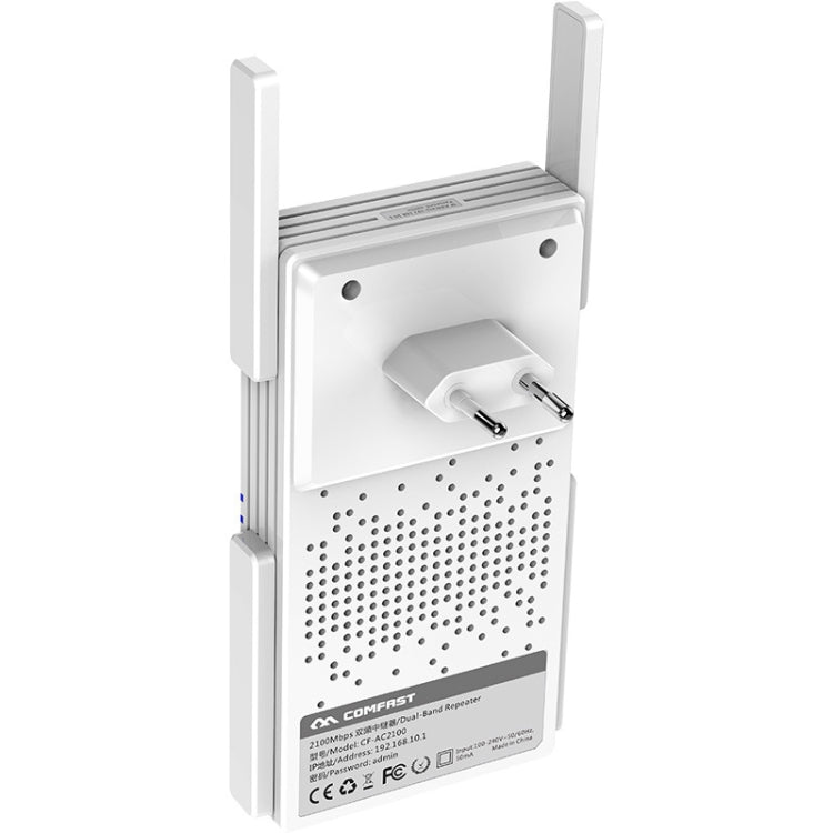 COMFAST CF-AC2100 2100Mbps Wireless WIFI Signal Amplifier Repeater Booster Network Router with 4 Antennas, EU Plug