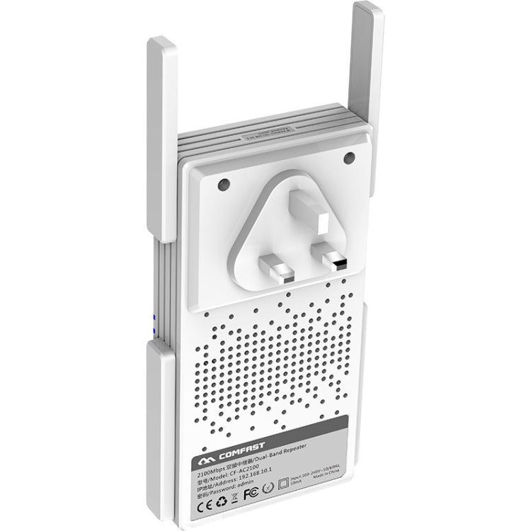 COMFAST CF-AC2100 2100Mbps Wireless WIFI Signal Amplifier Repeater Booster Network Router with 4 Antennas, UK Plug